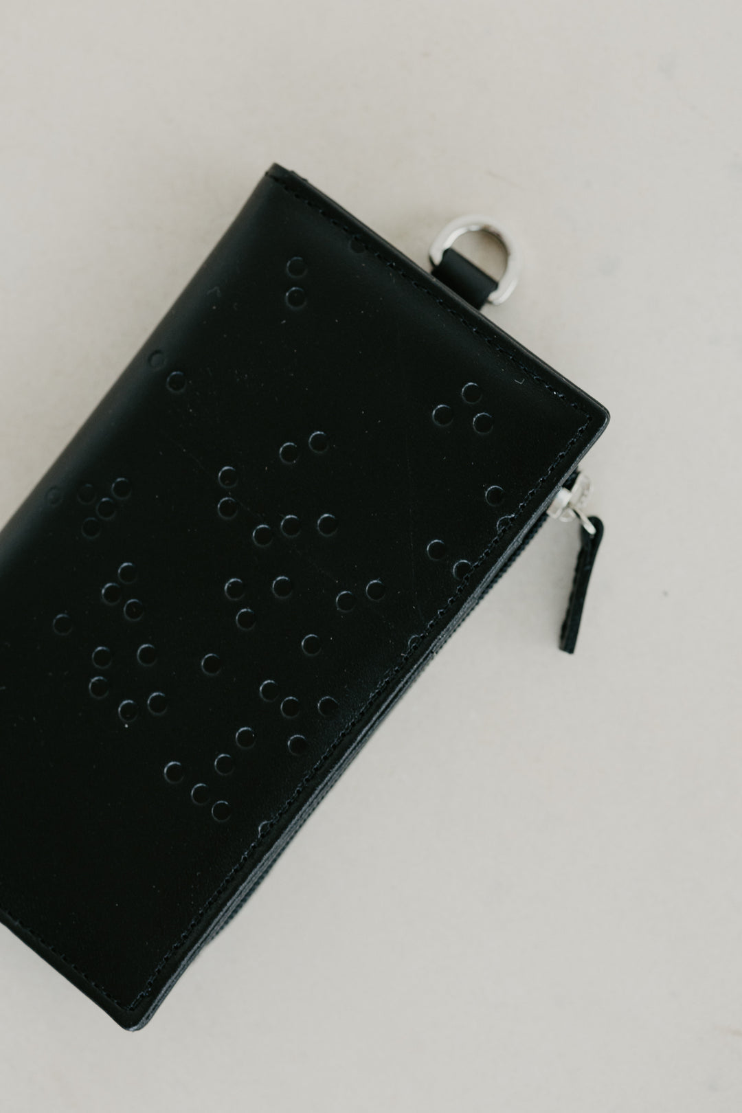 Cardholder Zip Dots | Black