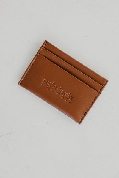 Cardholder Dots | Dark Cognac