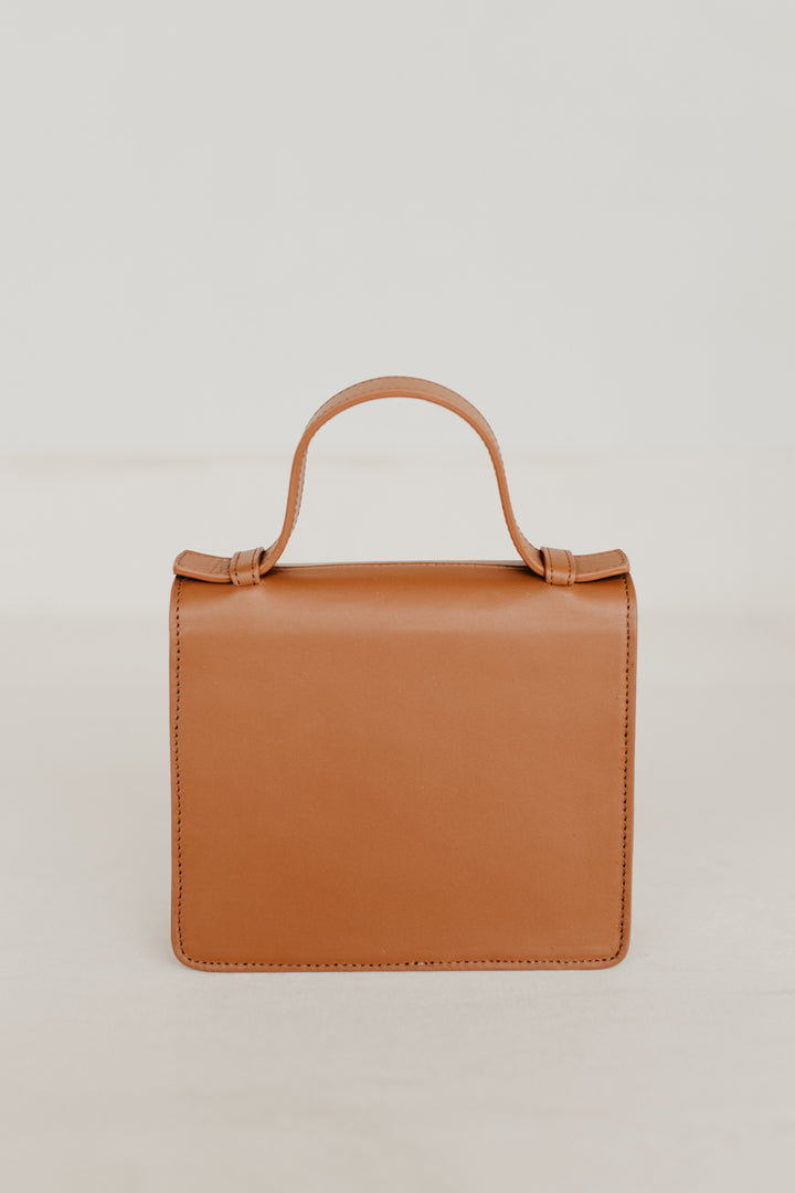Micro aktetas | Licht cognac Zuiver