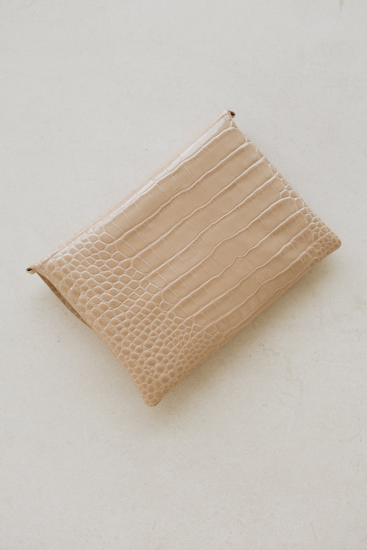 Bruidscollectie Medium Enveloppe Blush Croco