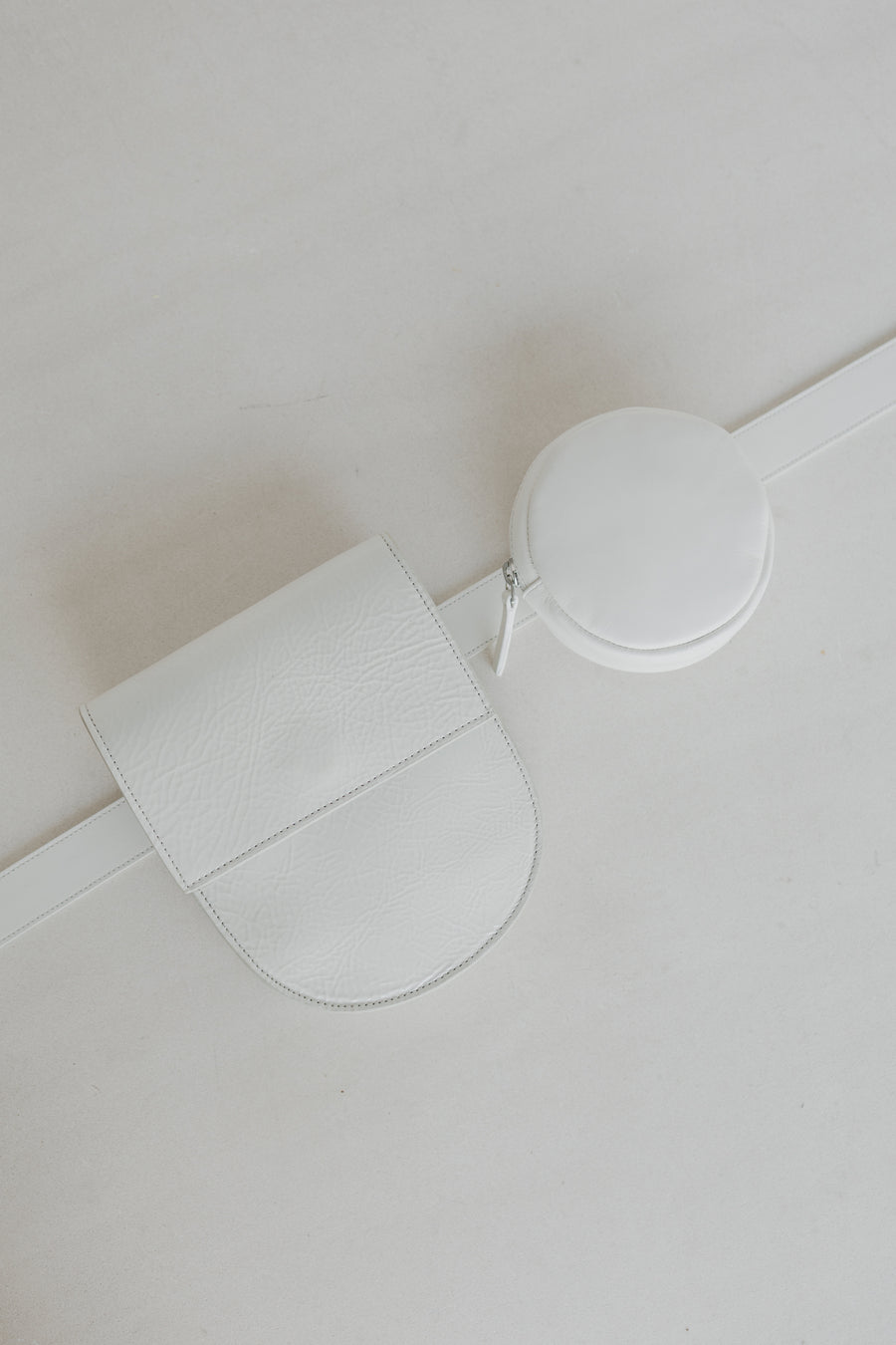 Belt Bag: Belt XL Very White Pure + Half Moon Pearl + Pastille Belt Very White Pure