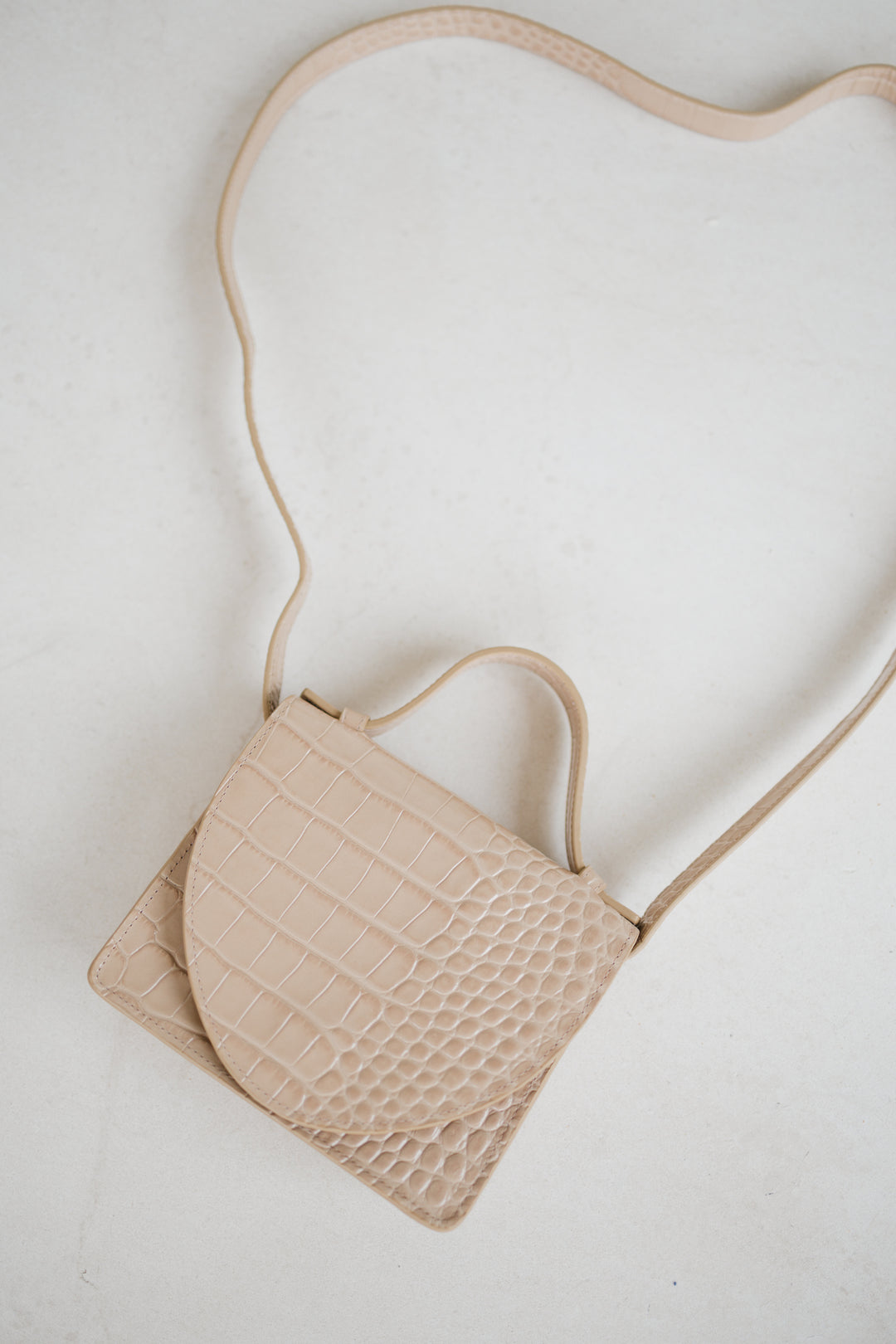 Bruidscollectie | Micro aktetas Blush Croco