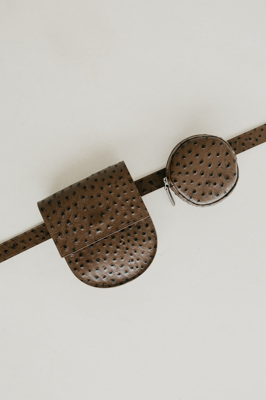 Belt Bag: The Belt XL Etna Struzzo + Half Moon Etna Struzzo + Pastille Belt Etna Struzzo