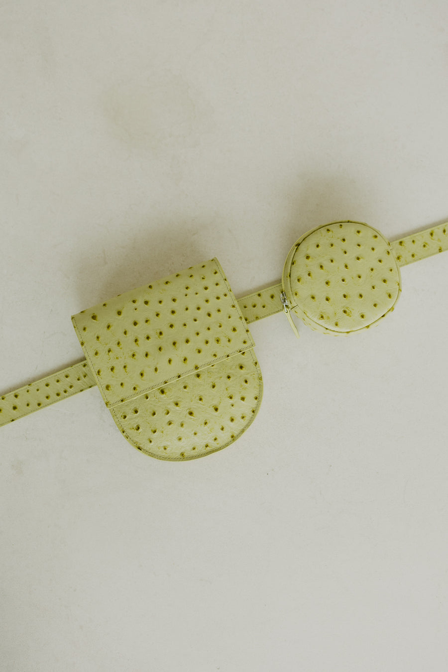 Belt Bag: The Belt XL Trapani Struzzo + Half Moon Trapani Struzzo + Pastille Belt Trapani Struzzo