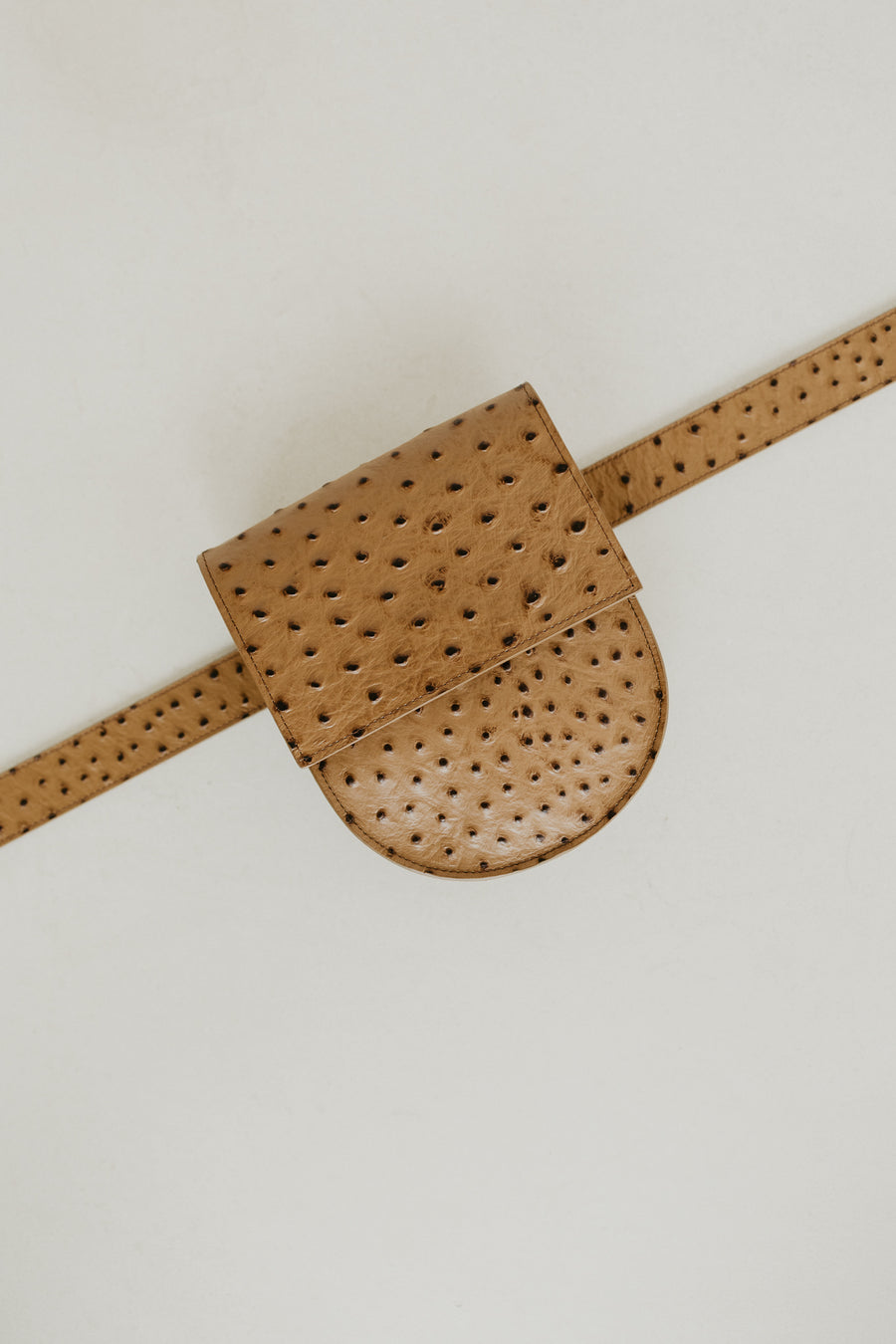 Belt Bag: Belt XL Palermo Struzzo + Half Moon Palermo Struzzo