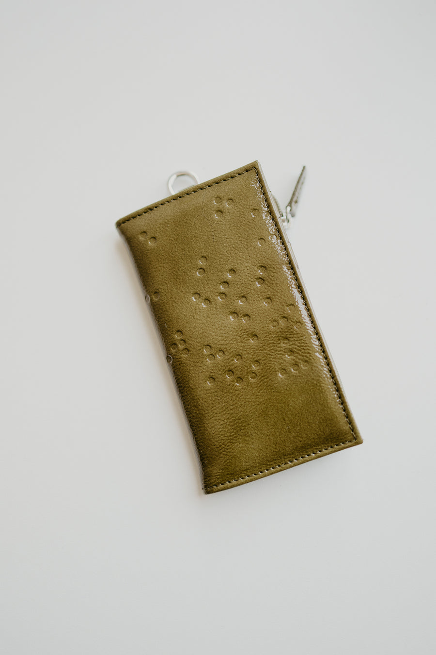 Cardholder Zip Dots | Pantelleria Stone