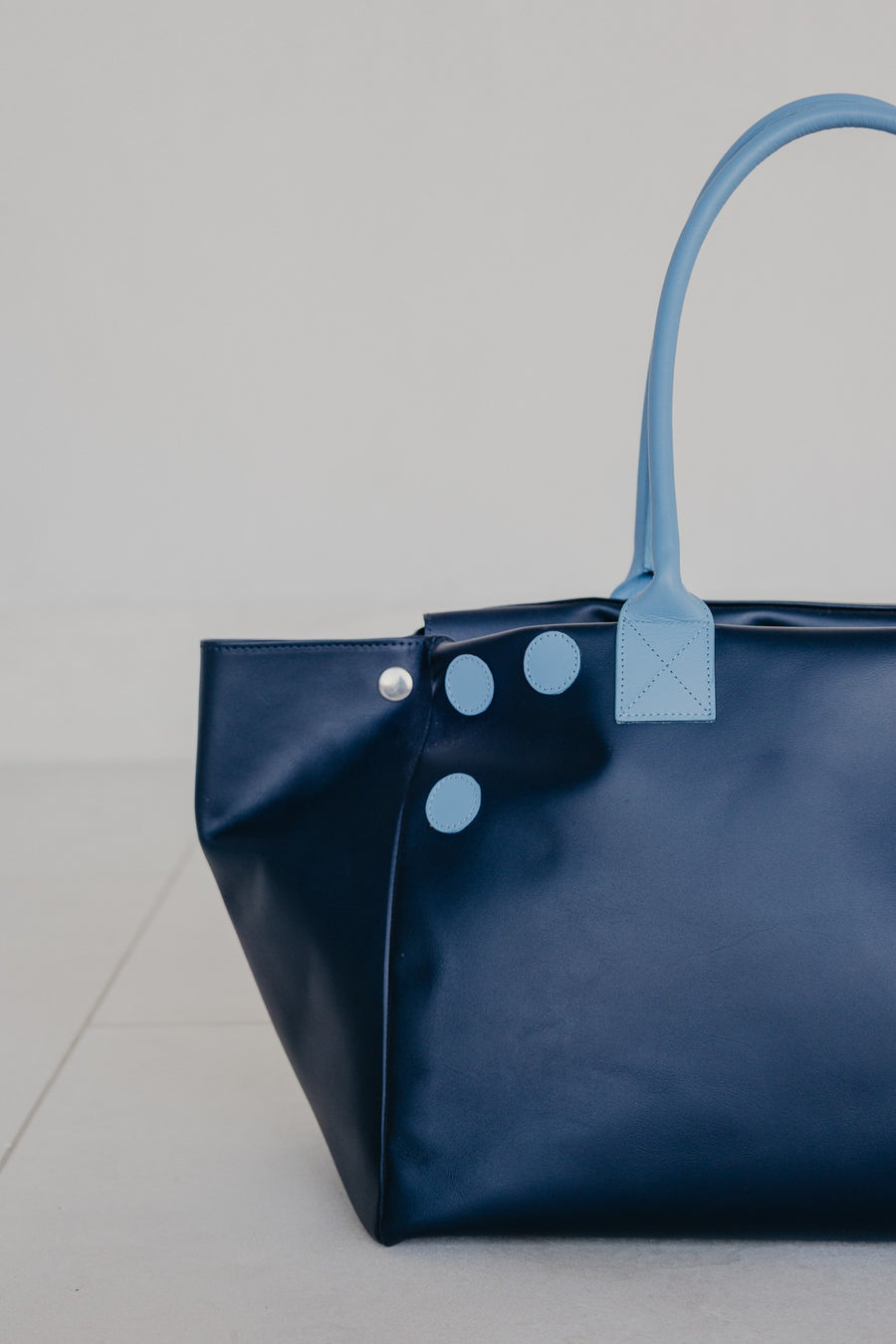 Boodschappentas | Marine / Bleu Ciel