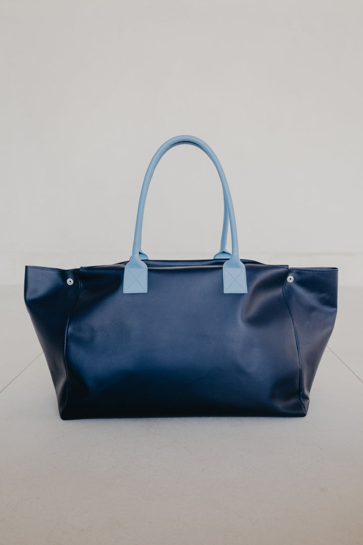 Boodschappentas | Marine / Bleu Ciel