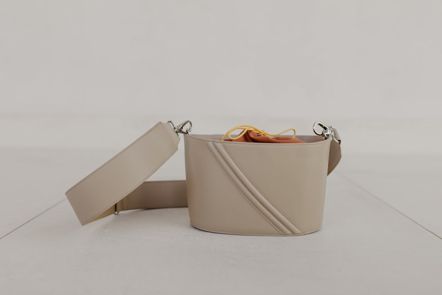Boottas | Beige / Roest Textiel