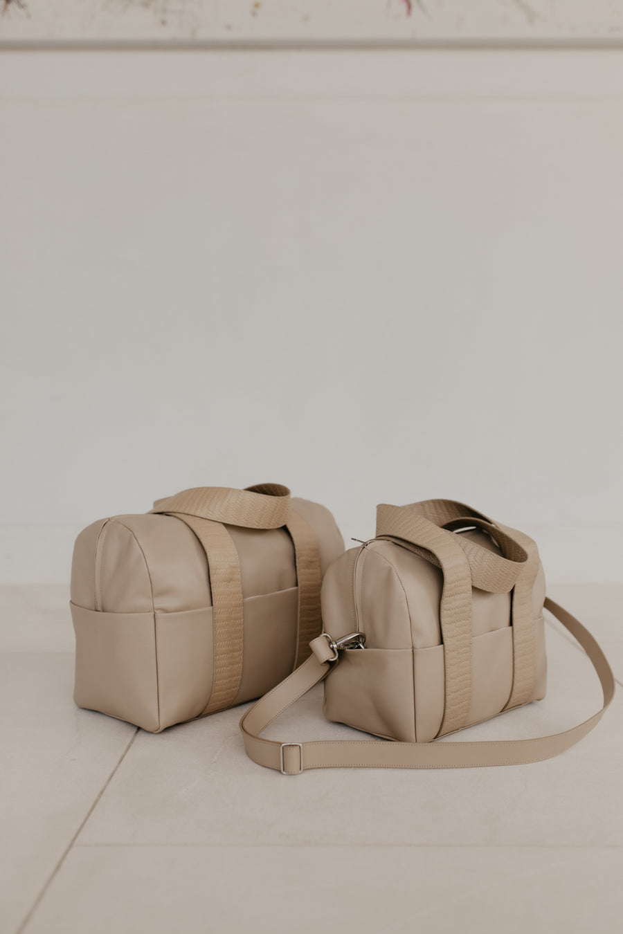 Mini Bowling Bag | Beige / Geweven