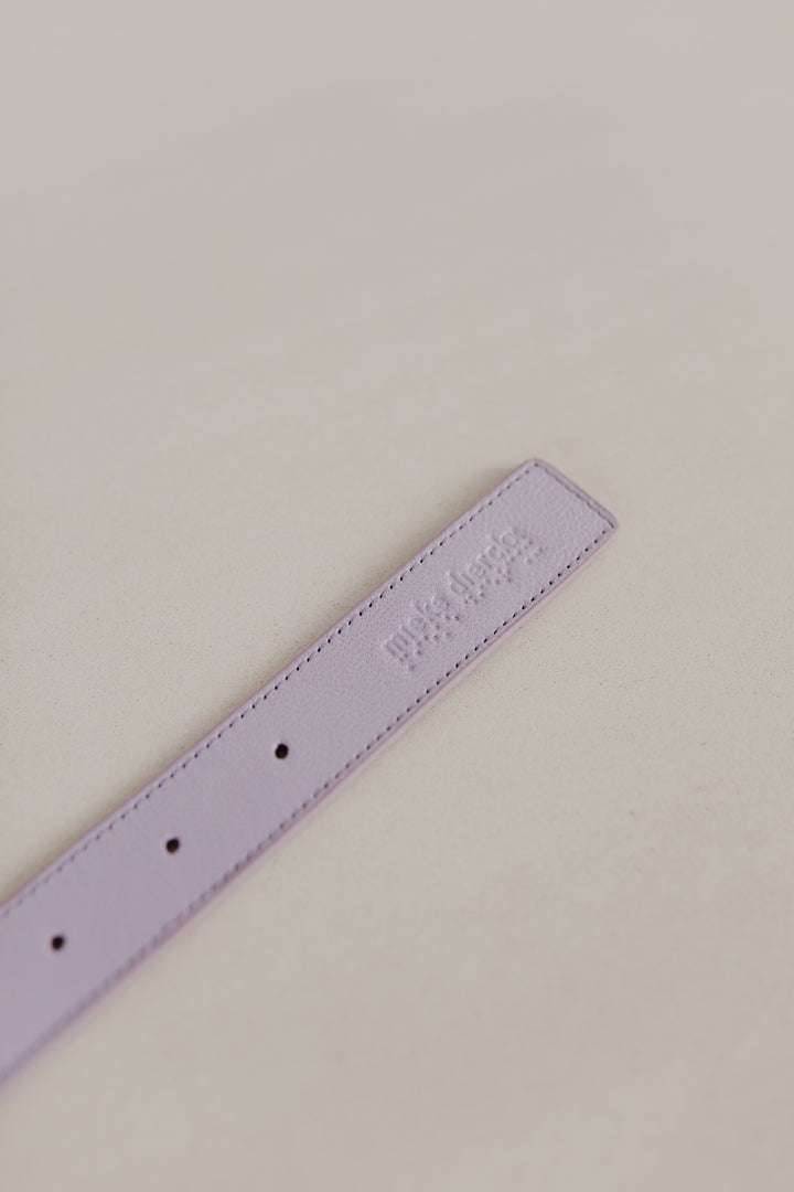 Riemtas: Riem XL Lila Shimmer + Halve maan Lila Shimmer