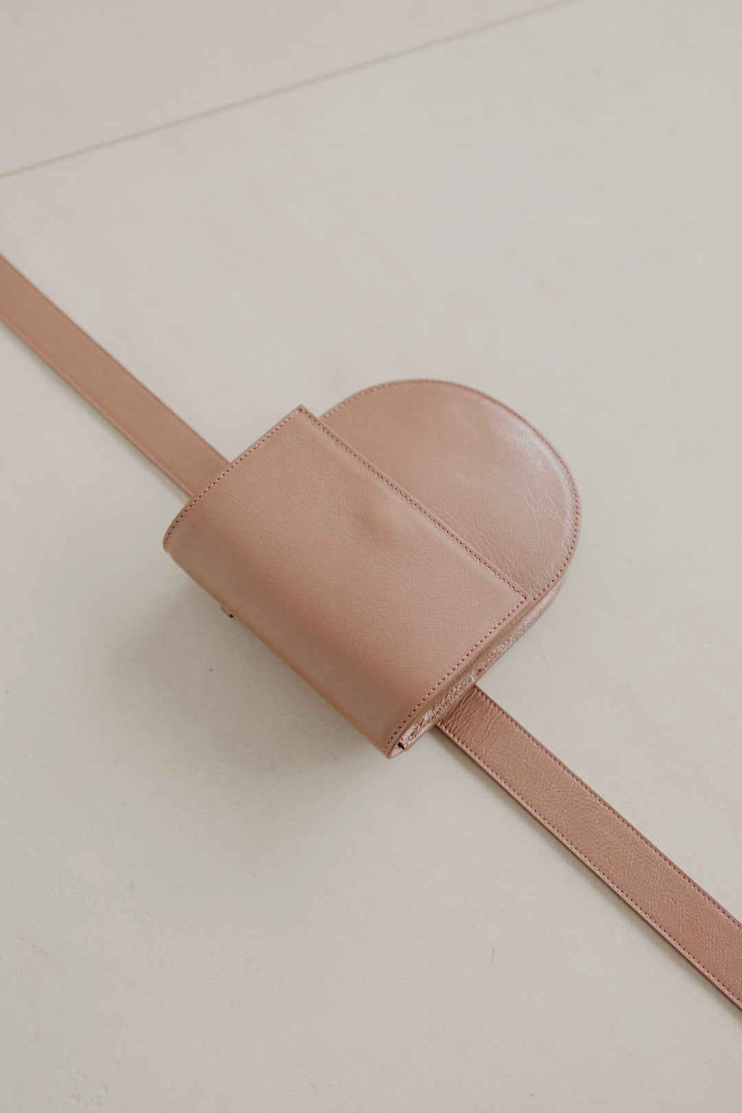 Belt Bag: Belt XL Rose Stone + Half Moon Rose Stone