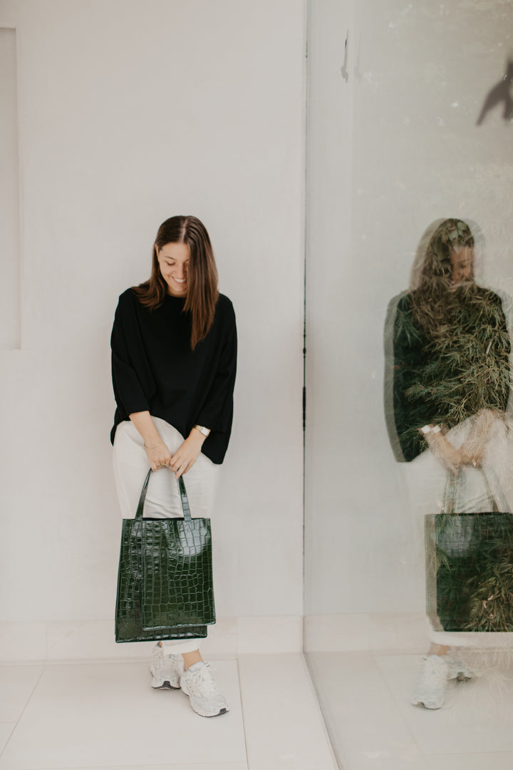 Double Shopper | Forest Croco