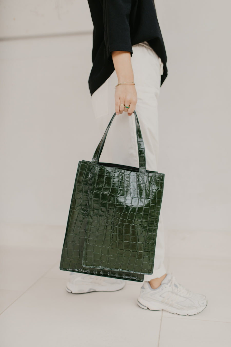 Double Shopper | Forest Croco