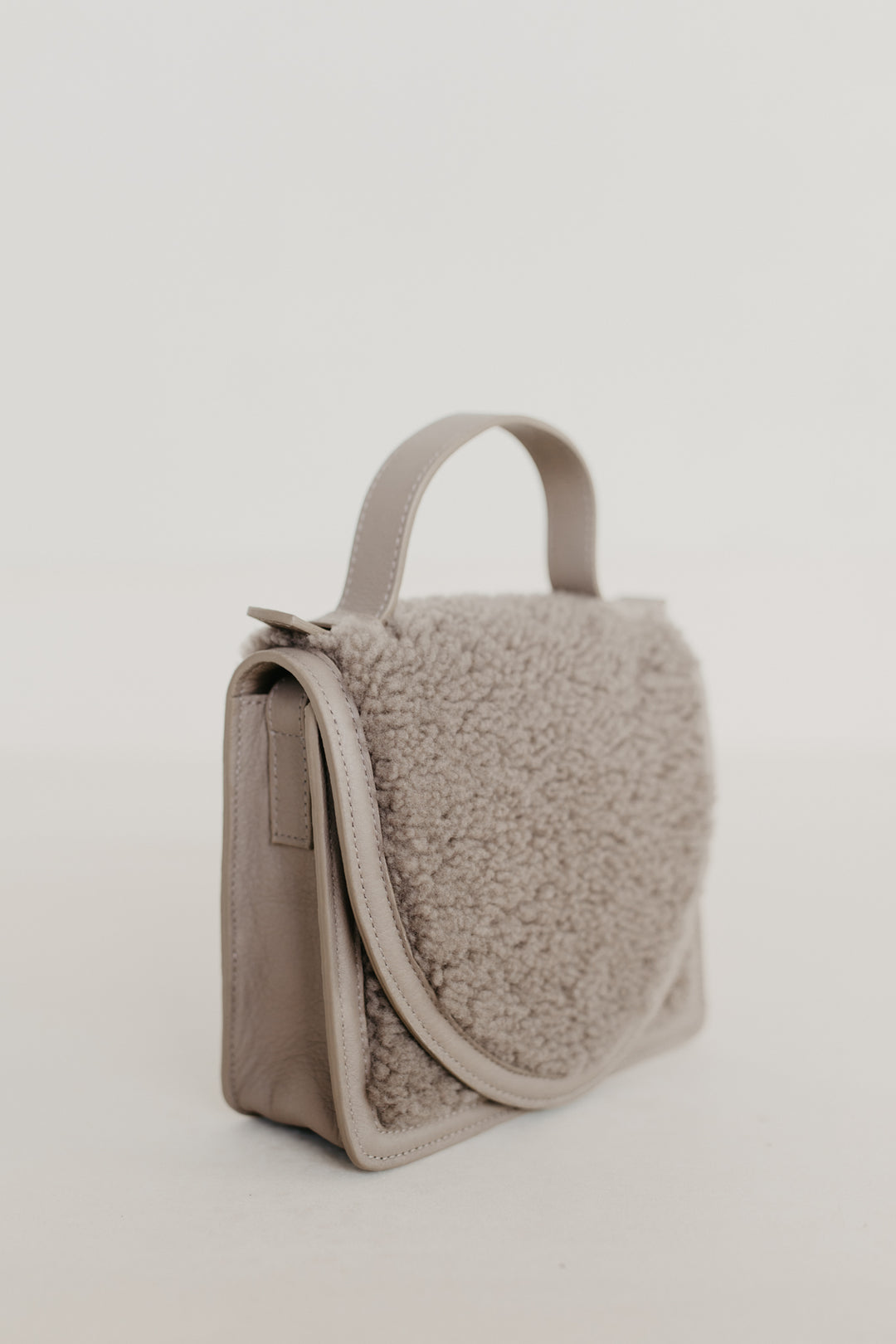 Micro Briefcase | Teddy Taupe