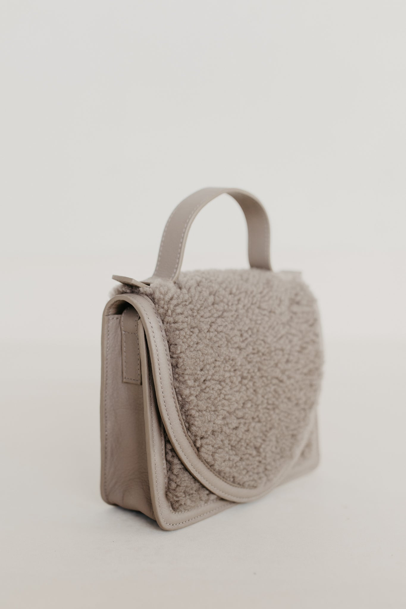 Micro Briefcase | Teddy Taupe