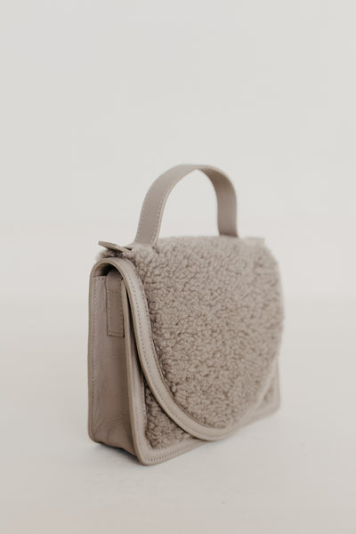 Micro Briefcase | Teddy Taupe