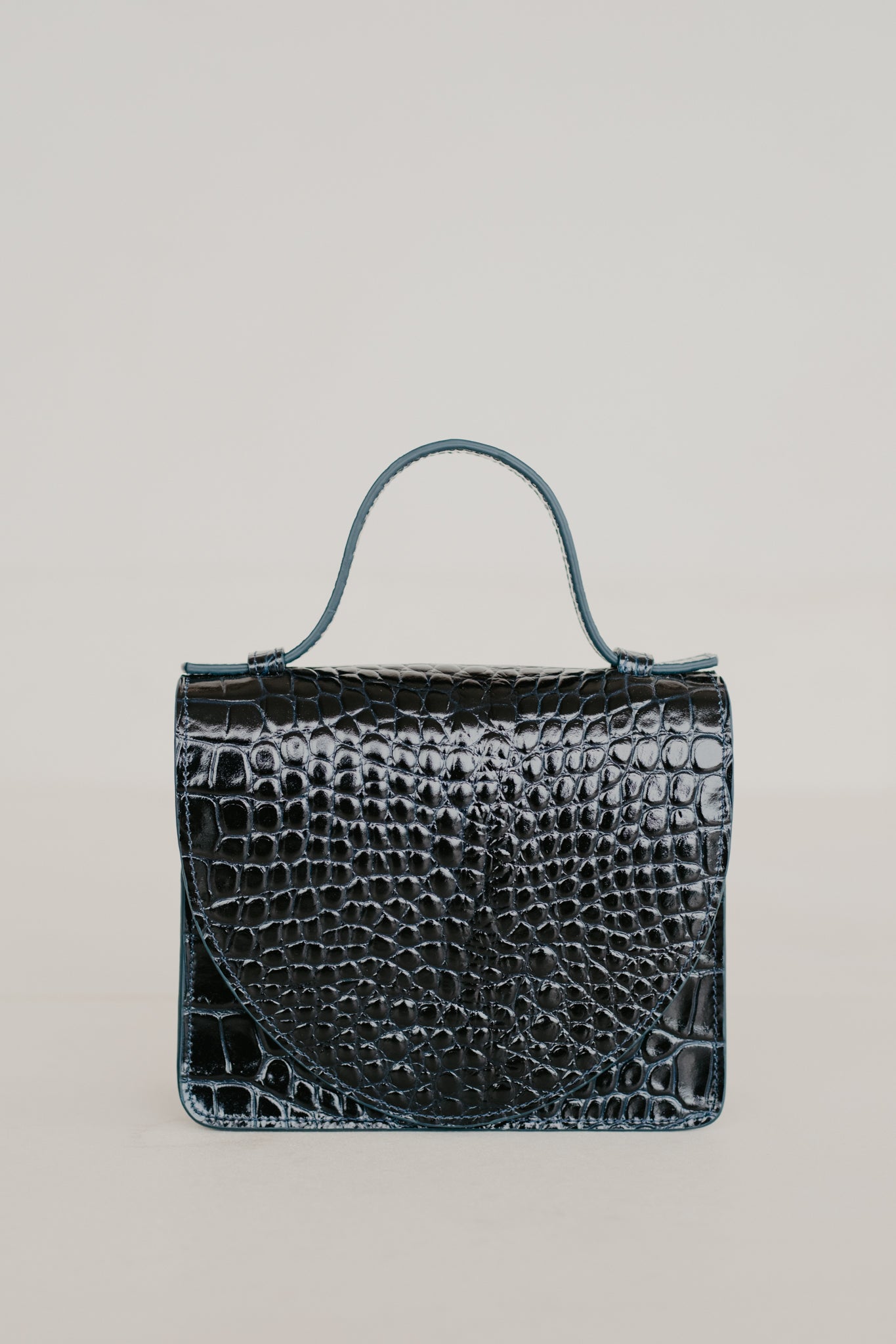Micro Briefcase | Night Blue Croco
