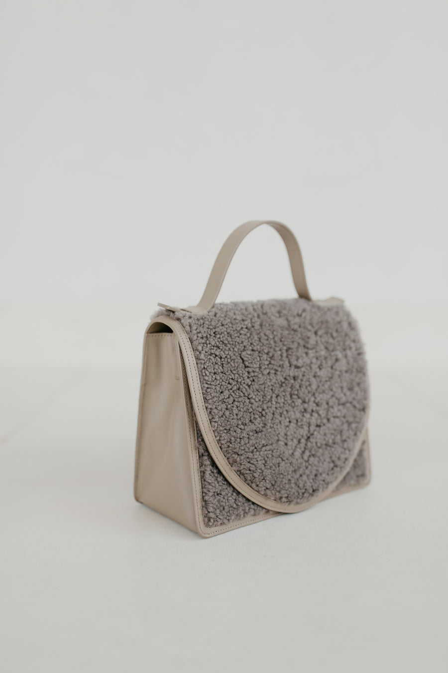 Mini Briefcase | Teddy Taupe