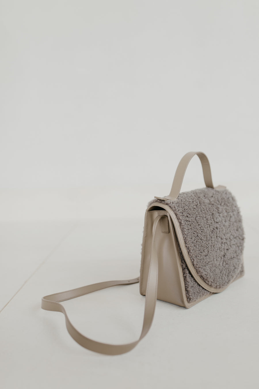 Mini Briefcase | Teddy Taupe