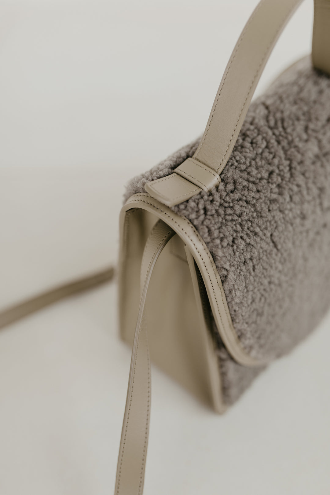 Mini Briefcase | Teddy Taupe