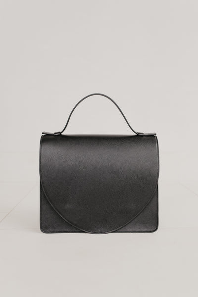 Mini Briefcase | Black Structured