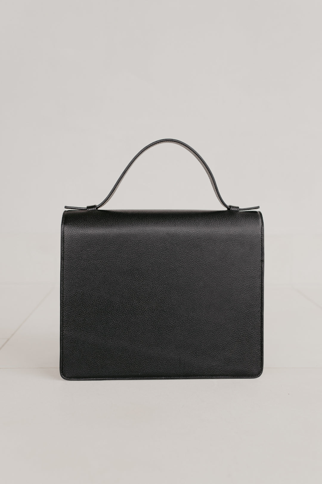 Mini Briefcase | Black Structured