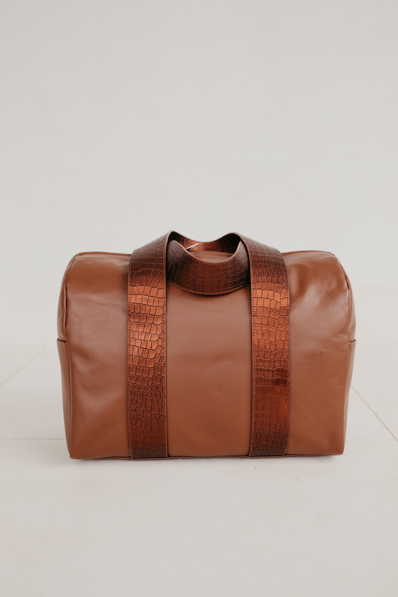 Bowling Bag XL | Cognac / Warm Cooper Croco
