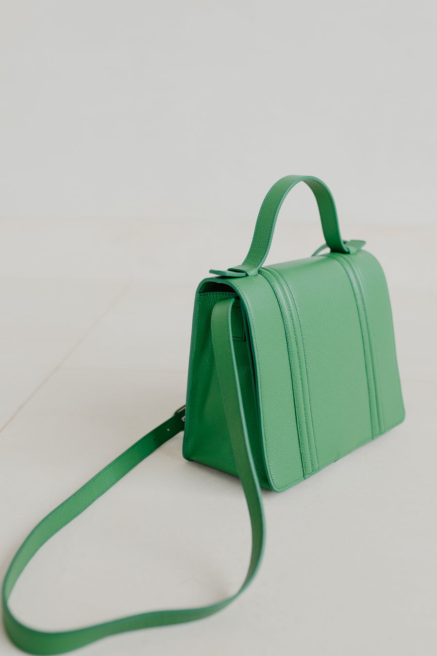 Mini Briefcase Doublé | Grass Structured