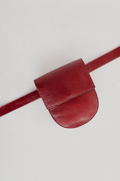 Belt Bag: Belt XL Ruby + Half Moon Ruby