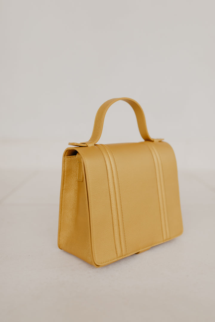 Mini Briefcase Doublé | Safran Glow