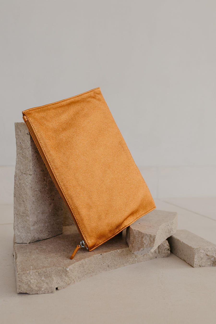 Bridal Collection | Zip Clutch Tangerine