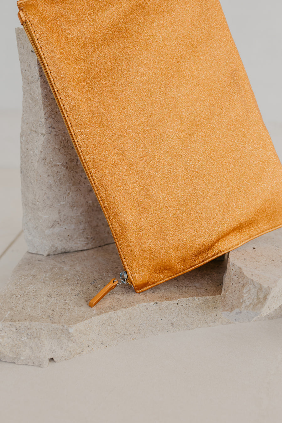 Bridal Collection | Zip Clutch Tangerine