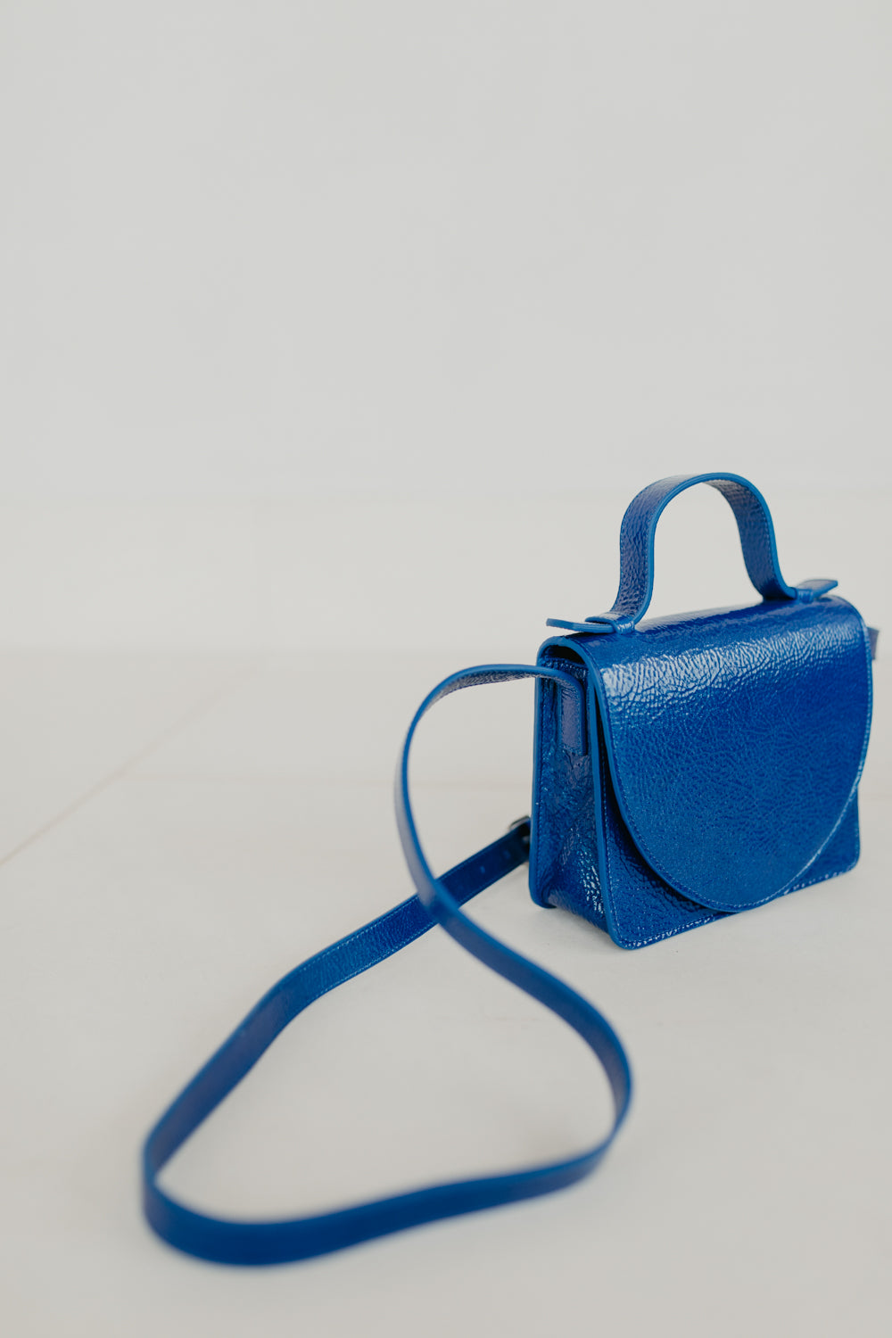 Micro Briefcase | Sapphire – Mieke Dierckx