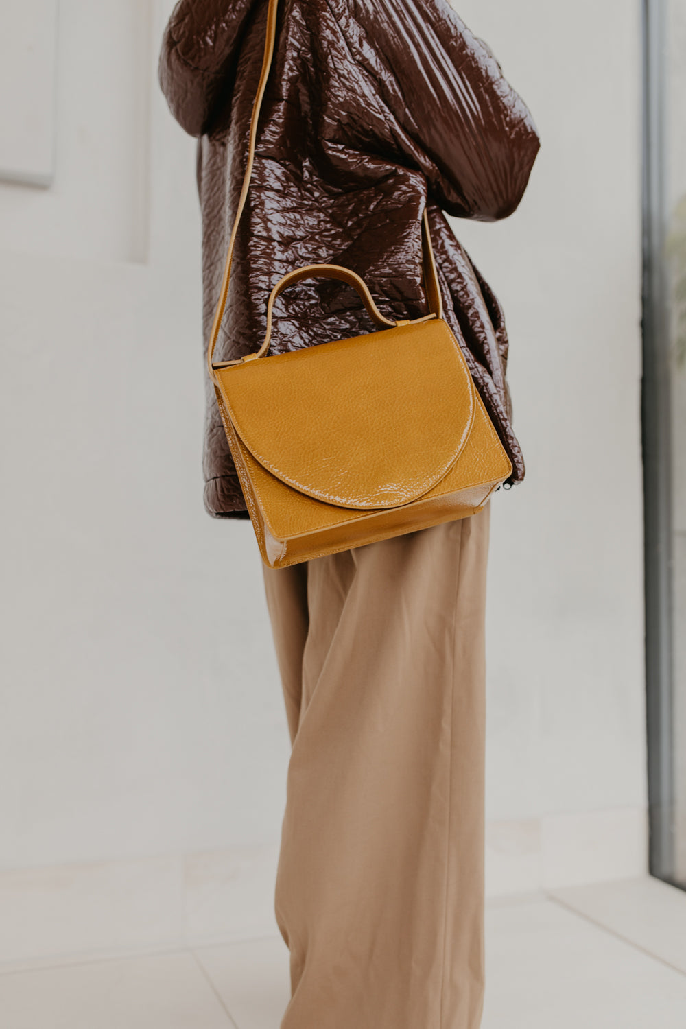 Mini Briefcase | Citrine
