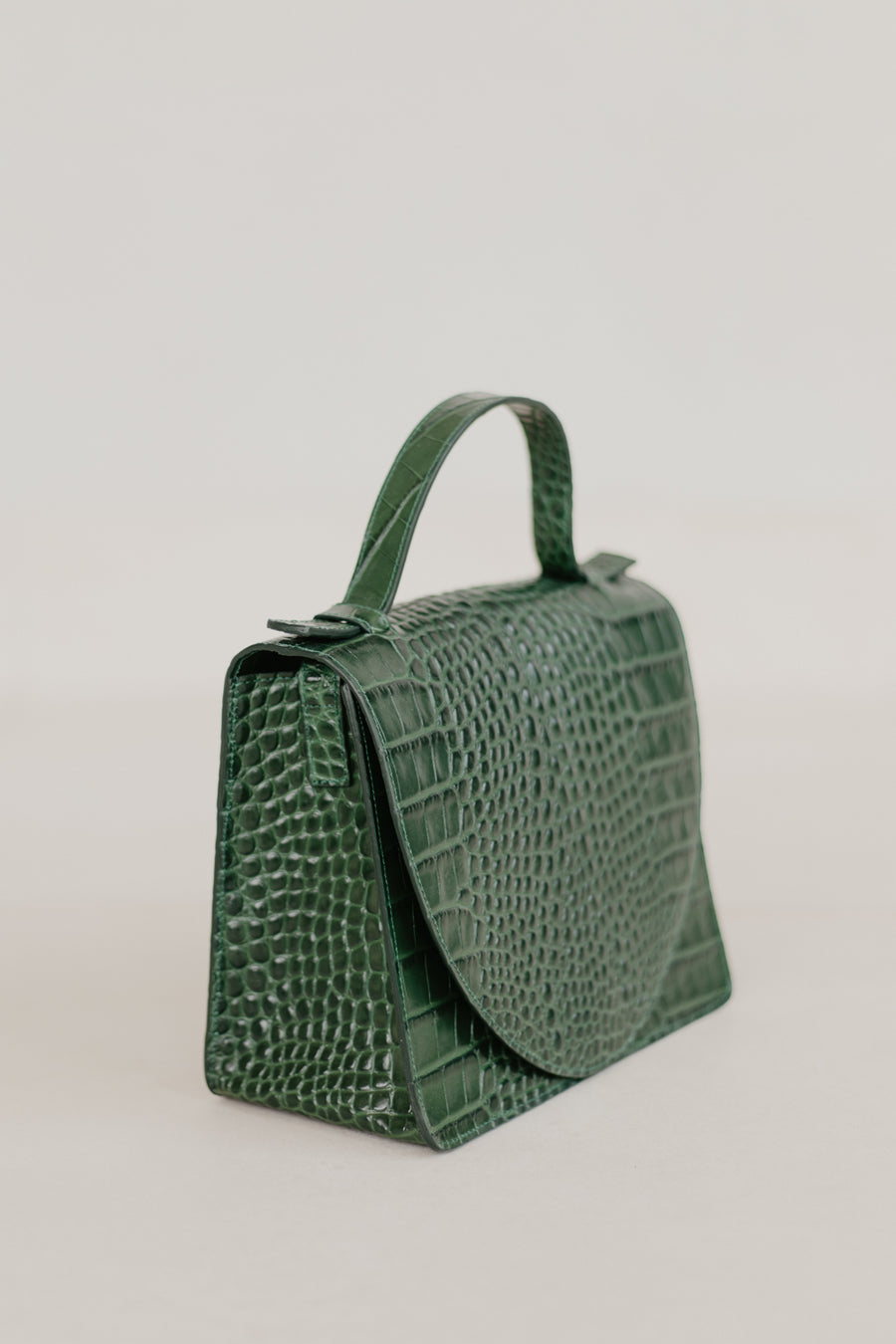 Mini Briefcase | Army Croco