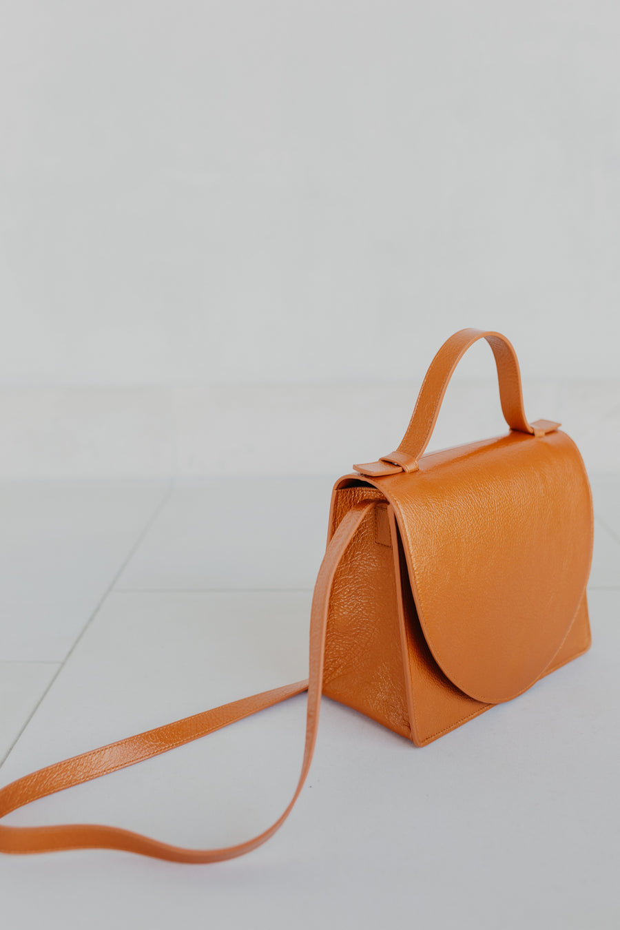 Mini Briefcase | Orange Stone