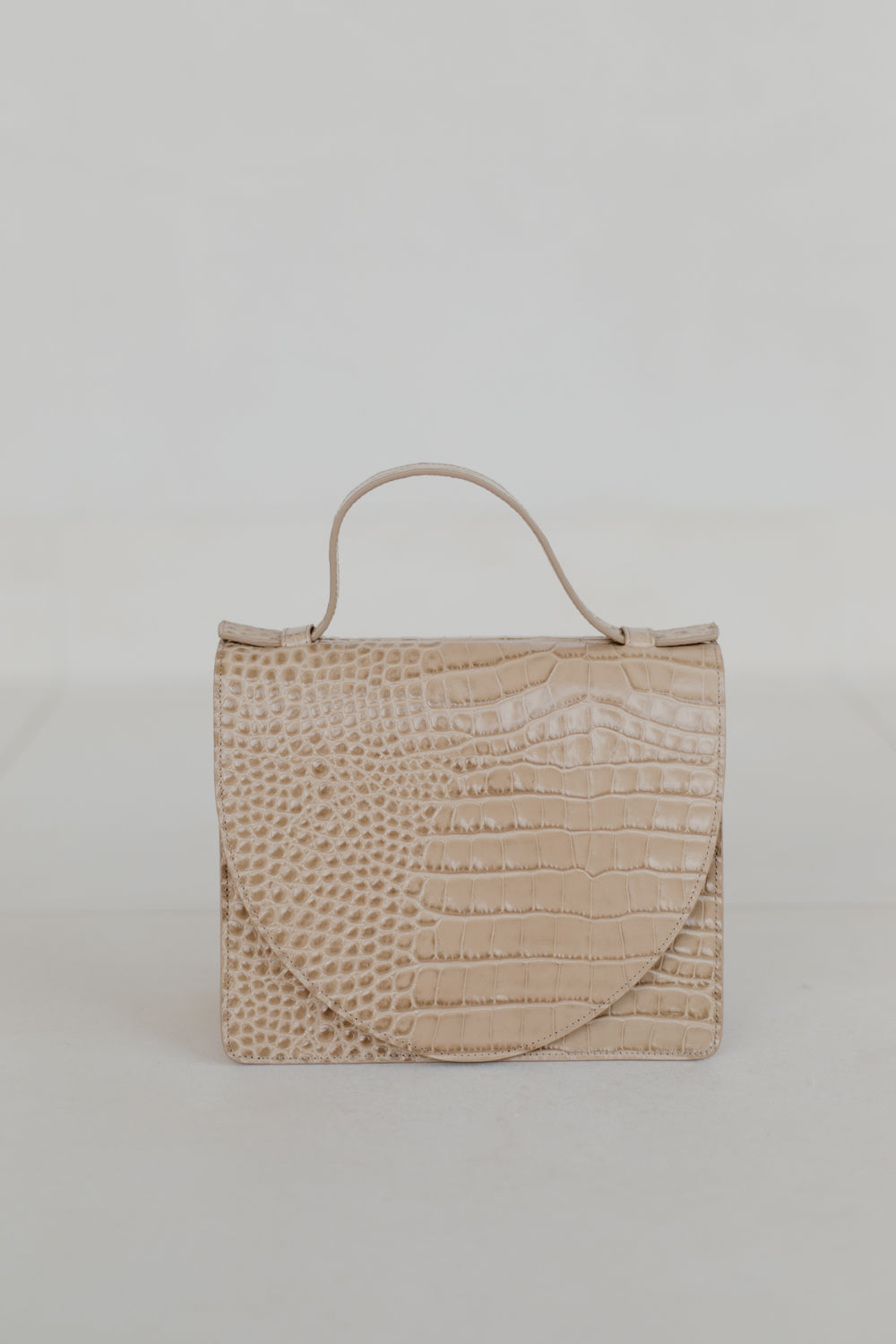 Mini Briefcase | Noisette Croco