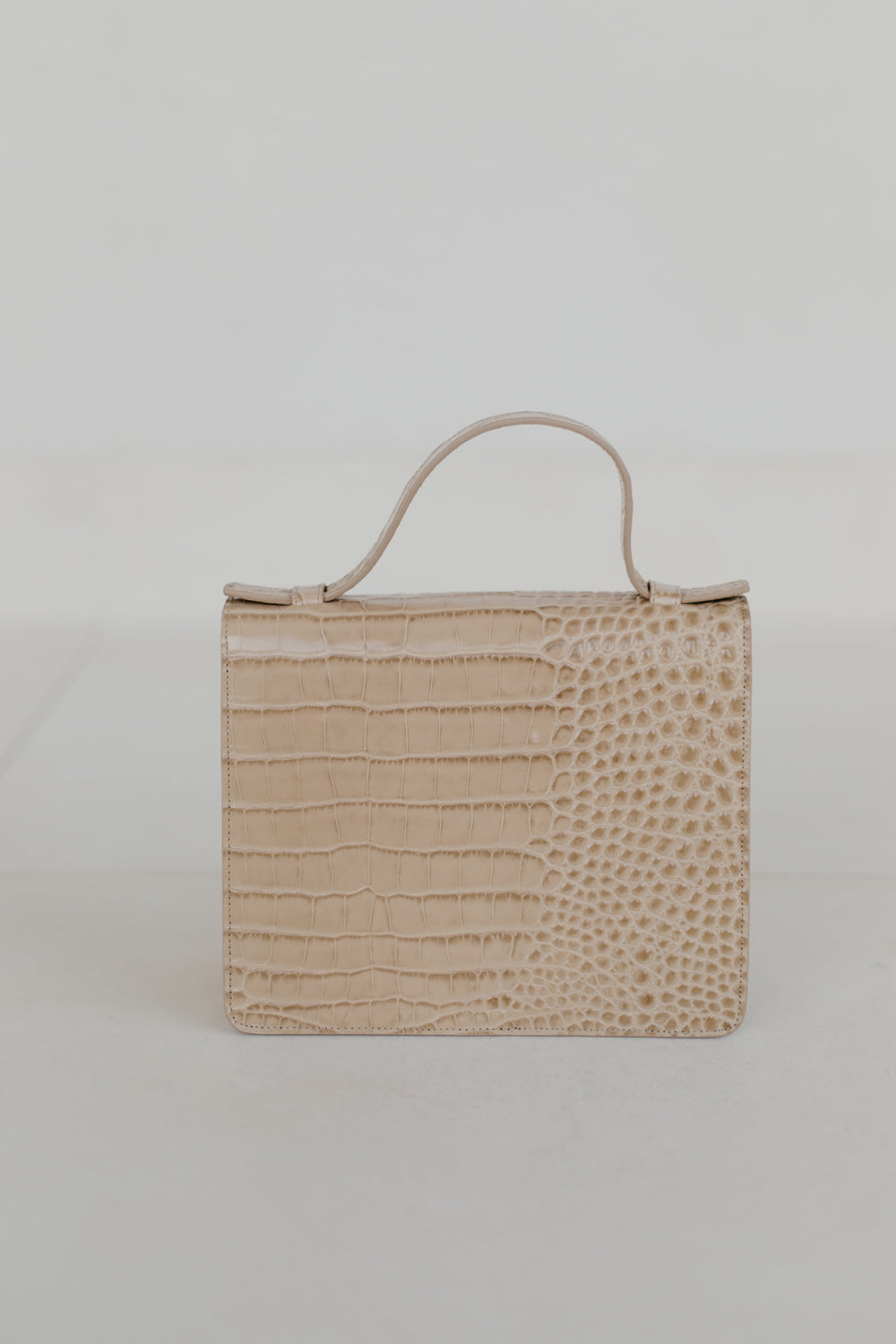 Mini Briefcase | Noisette Croco