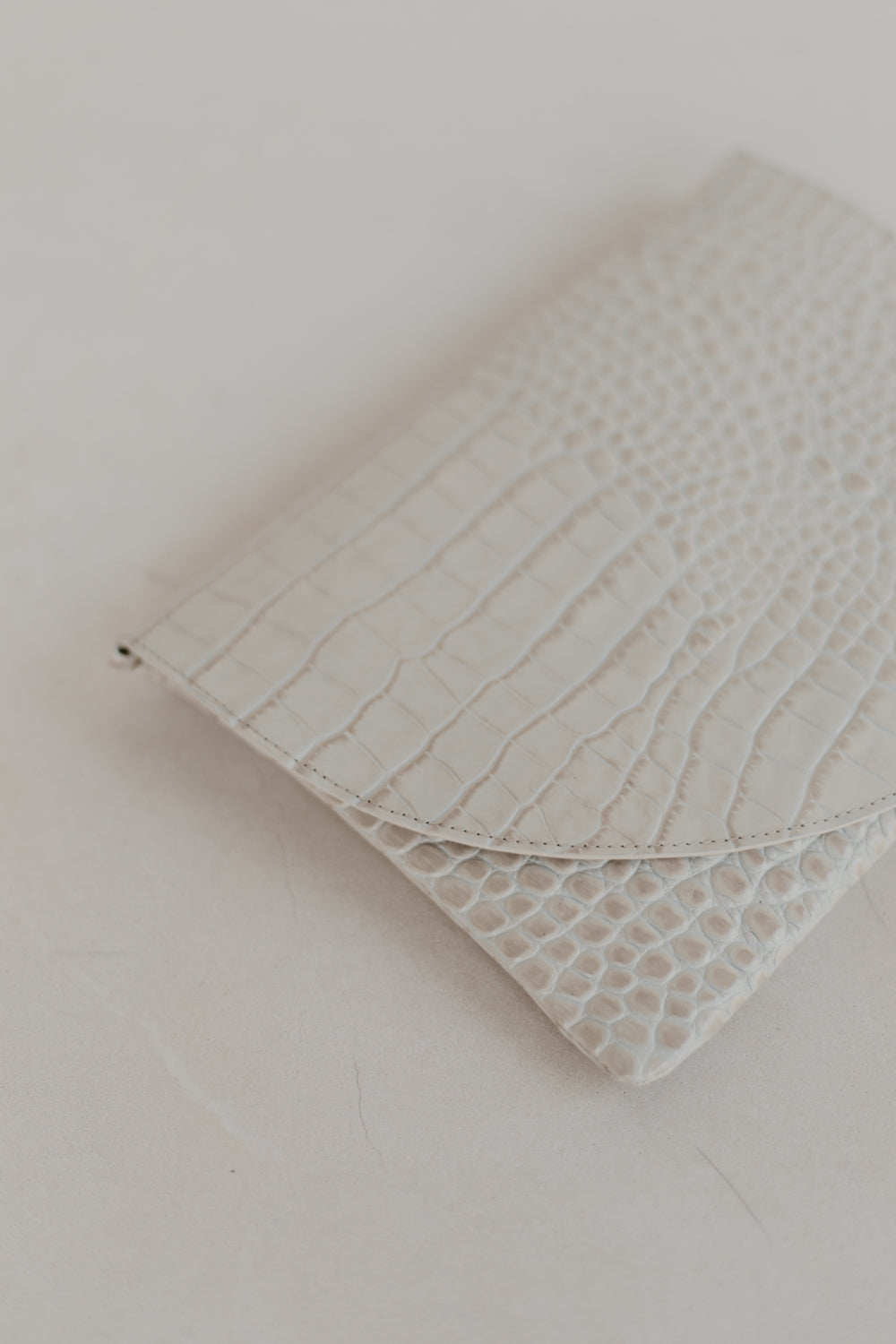 Bridal Collection | Medium Envelope White Croco