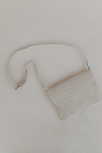 Bridal Collection | Medium Envelope White Croco