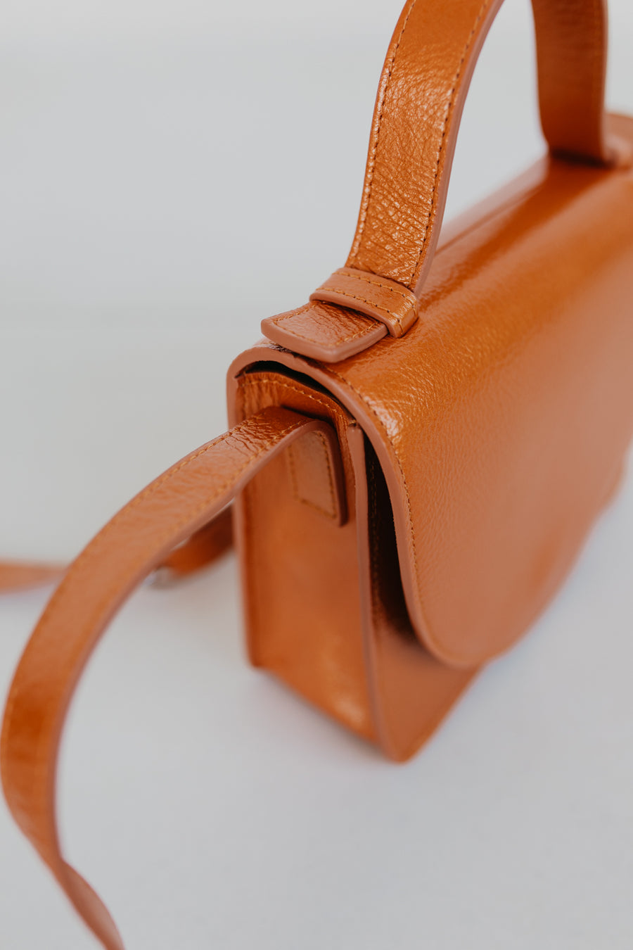 Micro Briefcase | Orange Stone