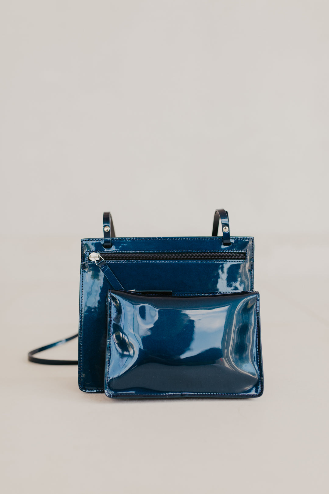 Double Pouch | Night Blue Laqué