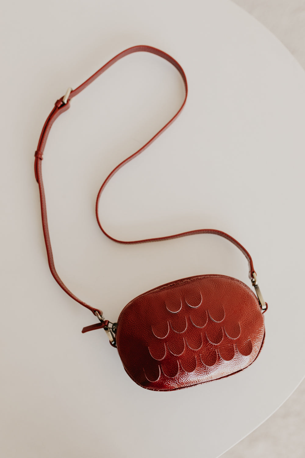 Oval Mini Bag | Ruby