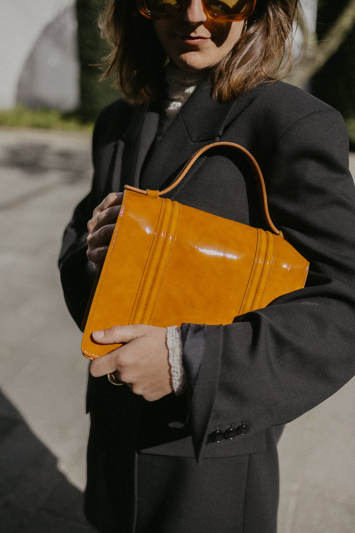 Mini Briefcase Doublé | Cinnamon stone