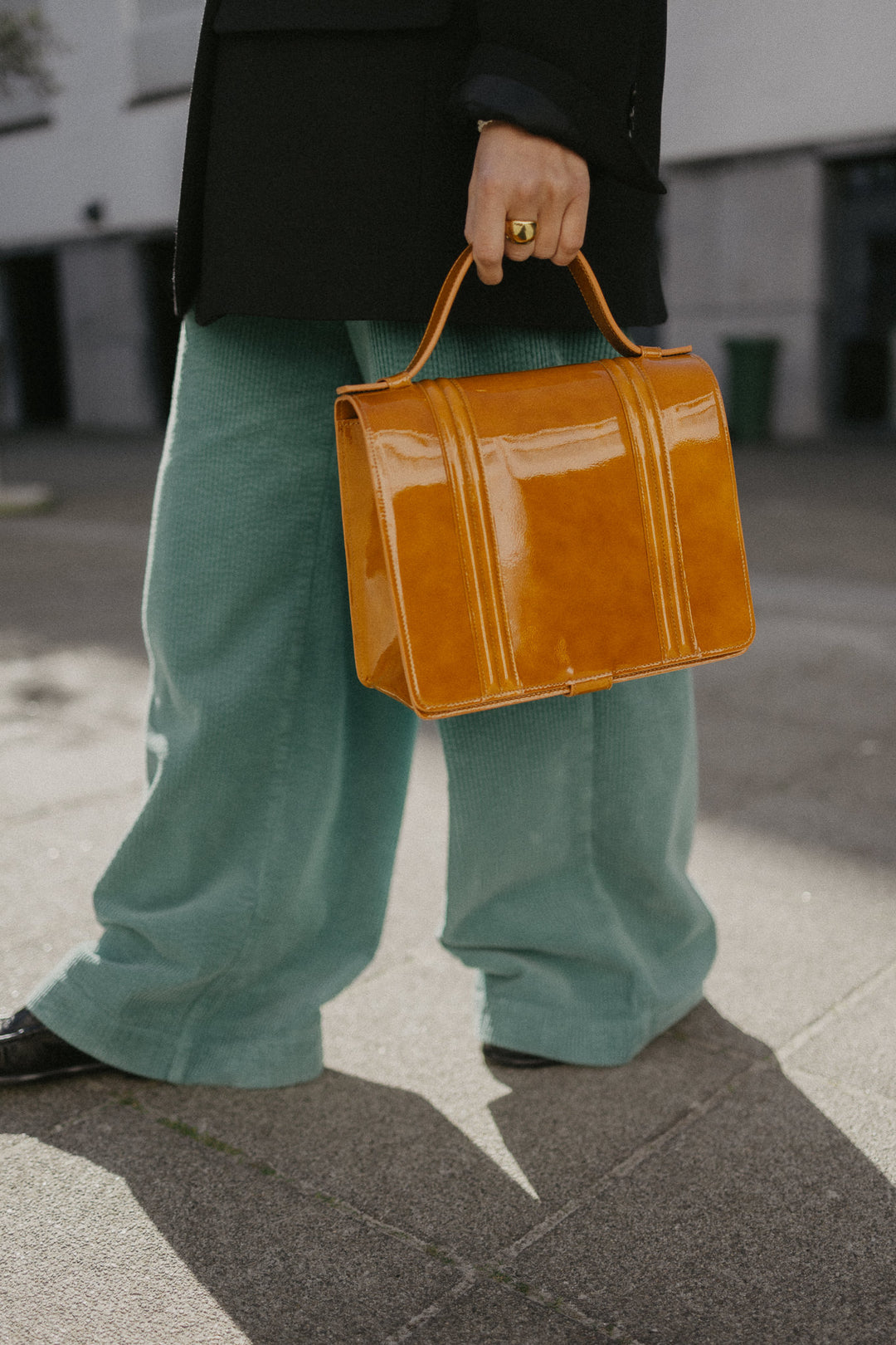 Mini Briefcase Doublé | Cinnamon stone