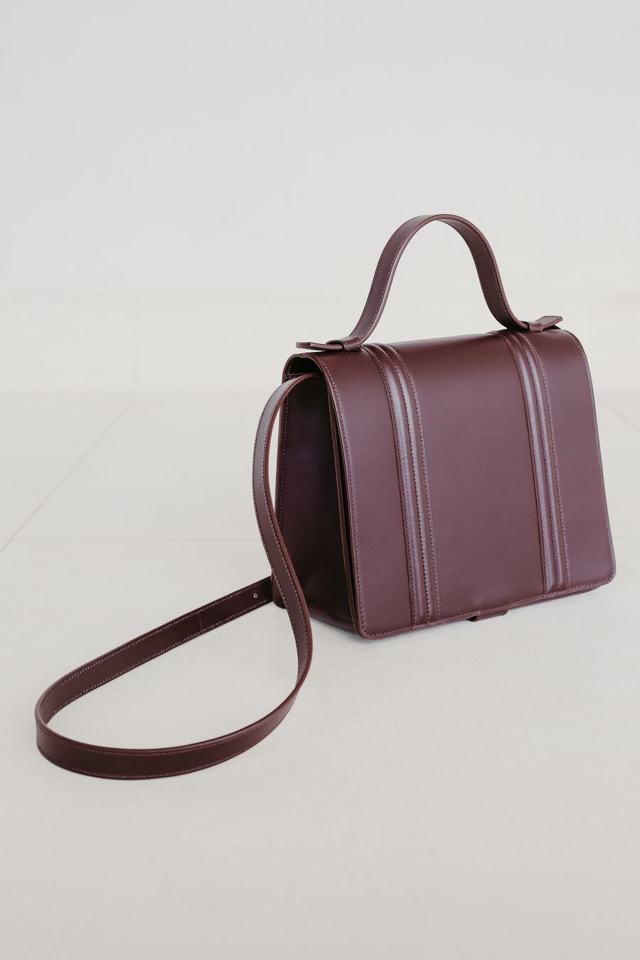 Mini Briefcase Doublé | Burgundy