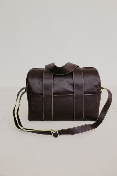 Bowling Bag XL | Stitched Tricolor Ebony / Lime Structured