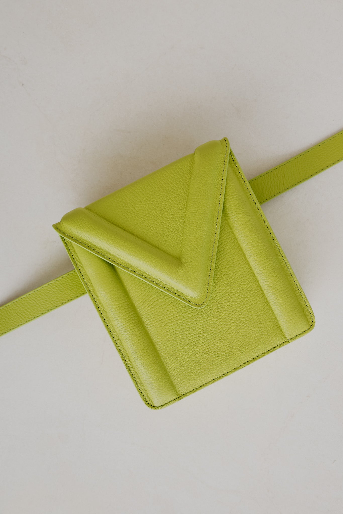 Belt Bag: Belt XL Lime Structured + M XL Lime Structured