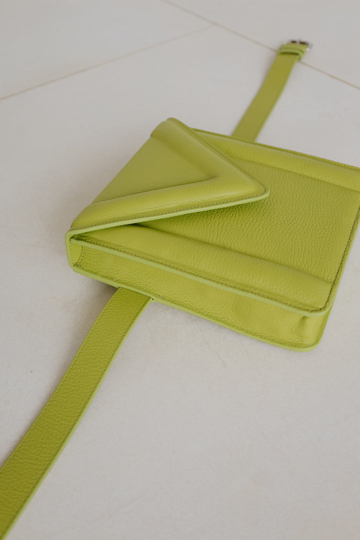 Belt Bag: Belt XL Lime Structured + M XL Lime Structured